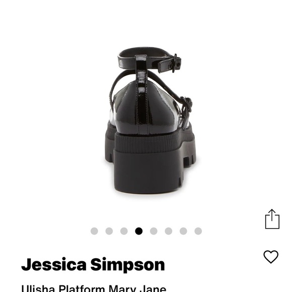 Jessica Simpson Black Patent Leather Ulisha Platform Mary Janes - Picture 12 of 15